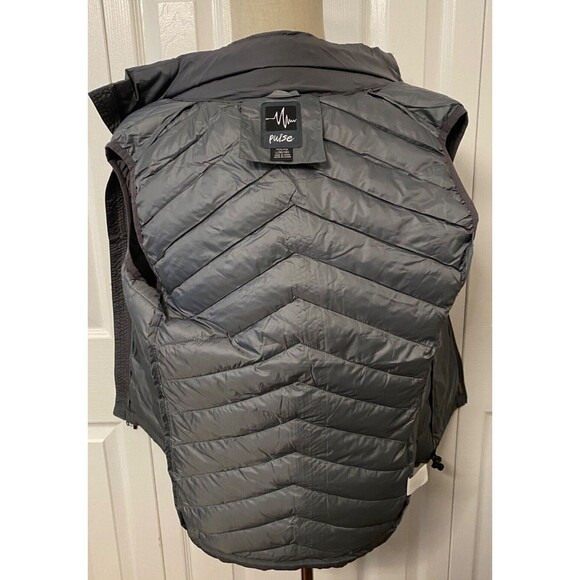 NWT Pulse Puffer Vest Men's XS Boys Youth XL 20 Gray Quilted Ripstop Water Repel - Picture 6 of 15